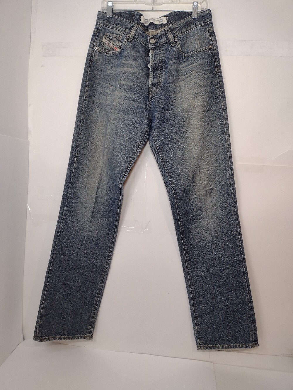 Diesel Men's Straight Leg Jeans - Washed Blue (32)